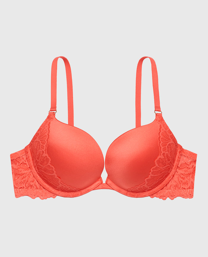 Lace Wing Push Up Bra in Flare