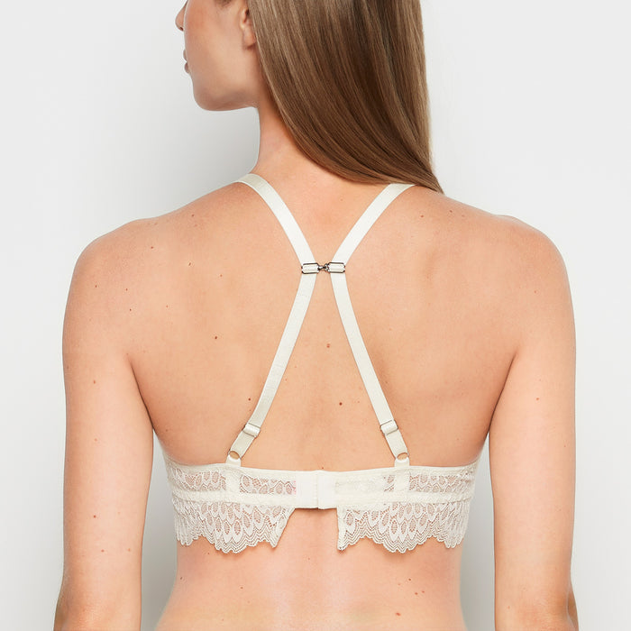 Lace Wired Padded Bra in Gardenia
