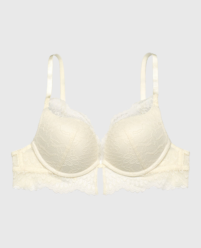 Lace Wired Padded Bra in Gardenia