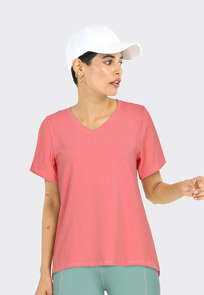 Last Tee - V Neck Half Sleeves - BlissClub