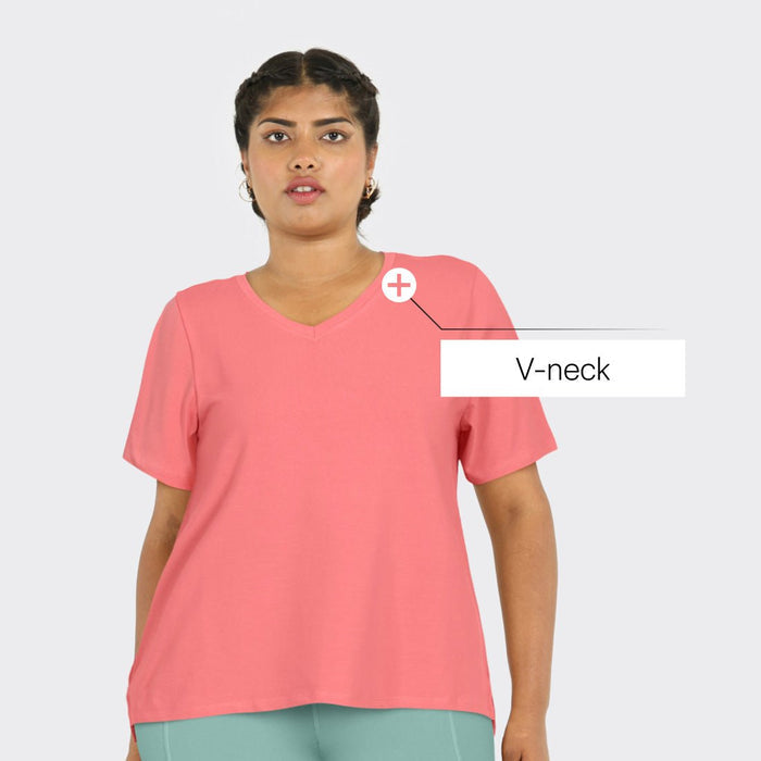Last Tee - V Neck Half Sleeves - BlissClub