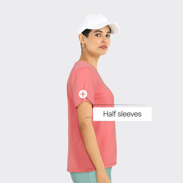 Last Tee - V Neck Half Sleeves - BlissClub