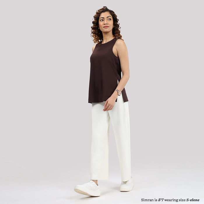 Last Tee Sleeveless Long Slit Top - BlissClub