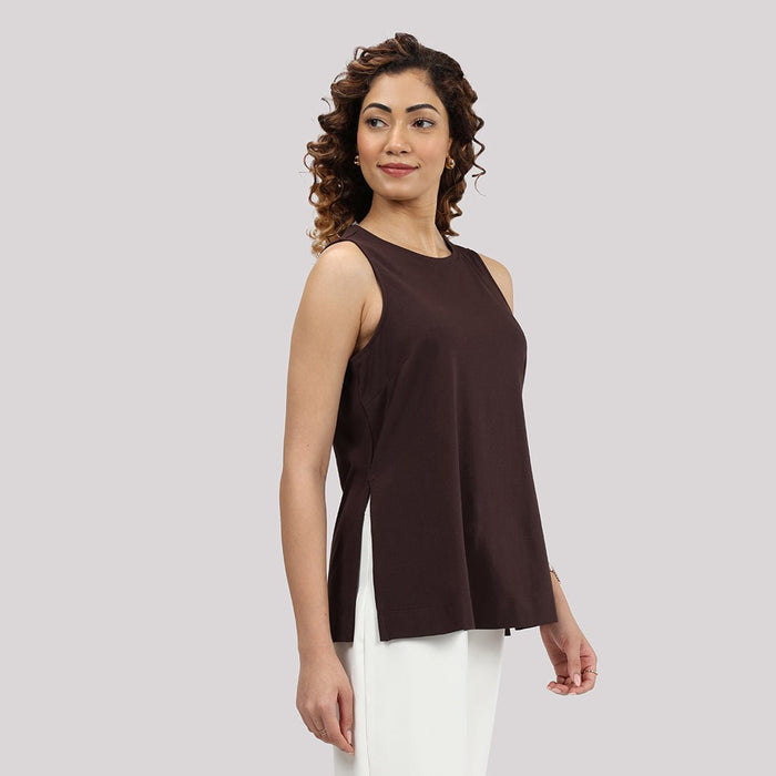 Last Tee Sleeveless Long Slit Top - BlissClub
