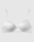 Light Push Up Wireless Bra in White