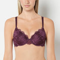 Lightly Line Full Coverage Bra With Bewitched Lace in Blackberry Wine