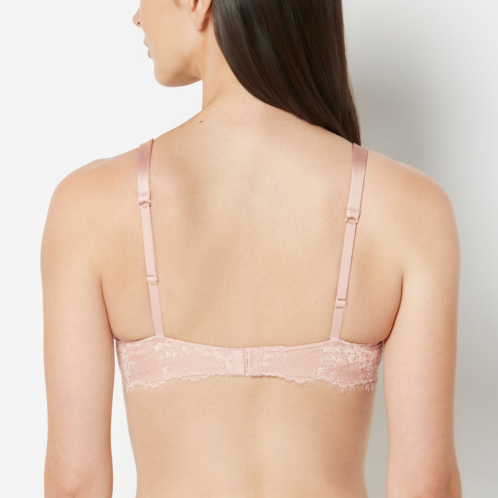 Lightly Line Full Coverage Bra With Bewitched Lace Wing in Misty Rose