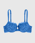 Lightly Lined Balconette Bra with Allover Lace