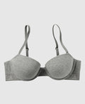 Lightly Lined Demi Bra in Chill Grey Heather