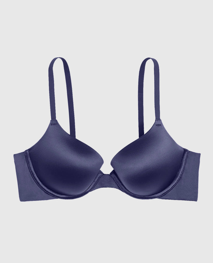 Lightly Lined Demi Bra in Dusk Blue