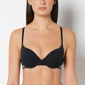 Lightly Lined Demi Bra in Tuxedo Black