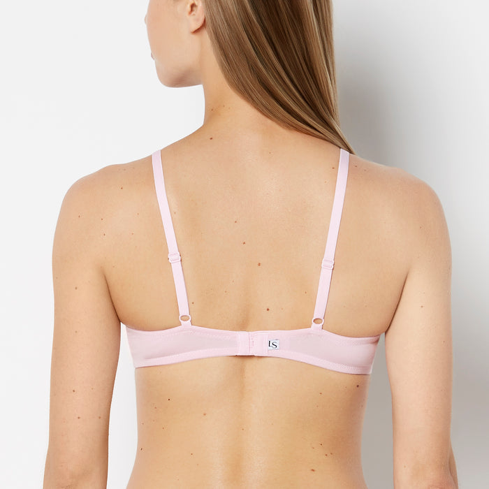 Lightly Lined Demi Cotton bra in Sweet Dream
