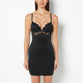 Lightly Lined Demi Merrywidow Dress With Bewitched Lace in Tuxedo Black