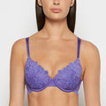 Lightly lined Full Coverage All Over Reverie Lace Bra in Purple Opulence