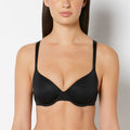 Lightly Lined Full Coverage Bra in Tuxedo Black