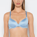 Lightly Lined Micro Cup Bra With Lace Wing in Glacier Lake