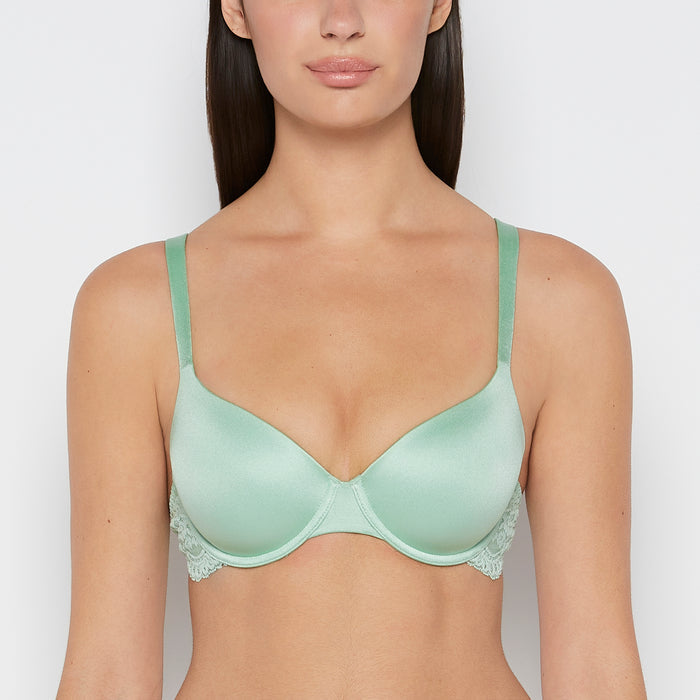 Lightly Lined Micro Cup Bra With Lace Wing in Hemlock
