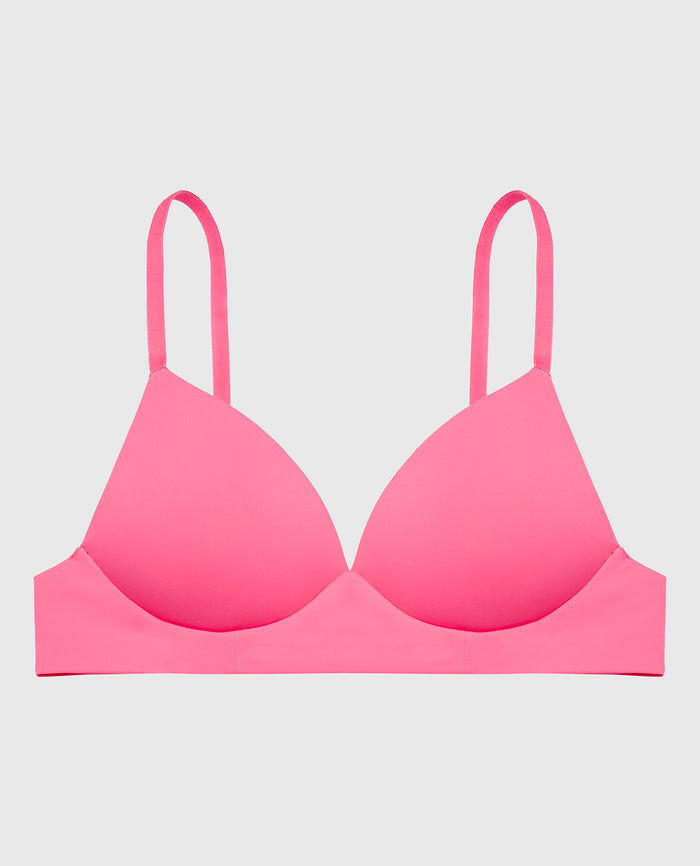 Lightly Lined Wireless Bra in Hot Pink