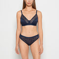 Lined Brief in Navy