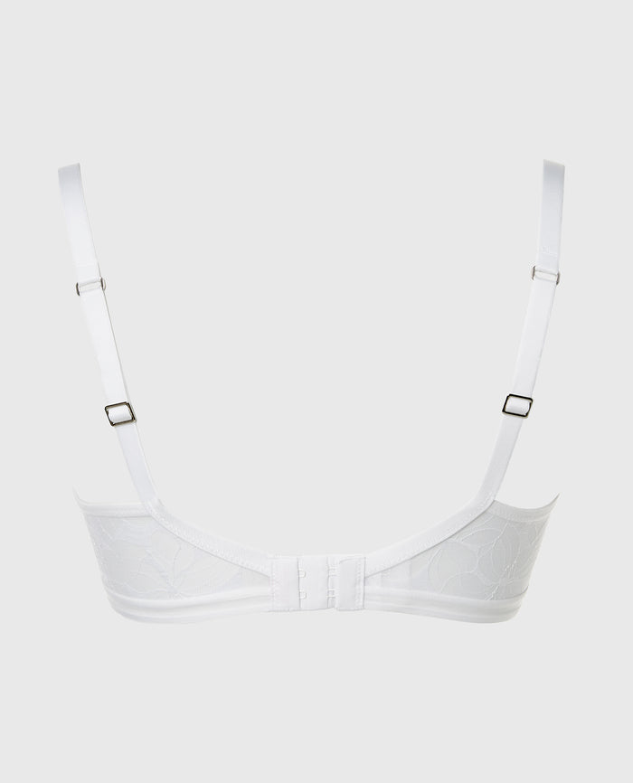 Lined Triangle Bralette in Powdered Sugar