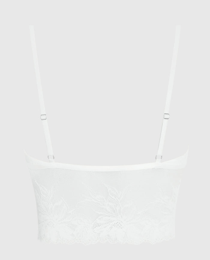 Long Line Bralette in Ivory