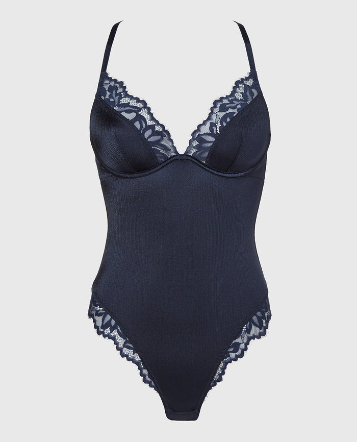 Longlines Bodysuit in Dark Navy