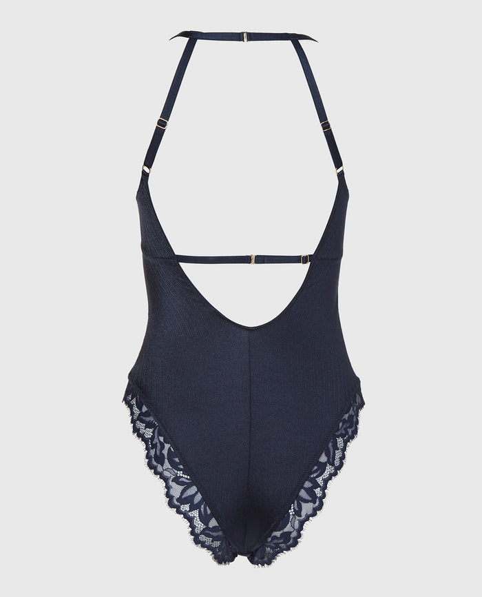 Longlines Bodysuit in Dark Navy