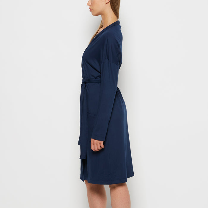 Lounge Robe in Dark Navy