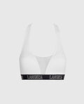 Low Impact Logo Sports Bra in Ivory
