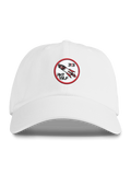 Arctic White Cotton LST Flight Dad Hat - Front View with RKT WLF 313 Embroidered Patch | Greyson Clothiers