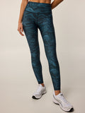 Aegean Luna Magic Dragon Legging, dragon-print Italian fabric, high-waist, front view - On Model | Greyson Clothiers