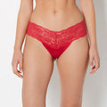 Magnificent Lace Thong Panty in Crimson