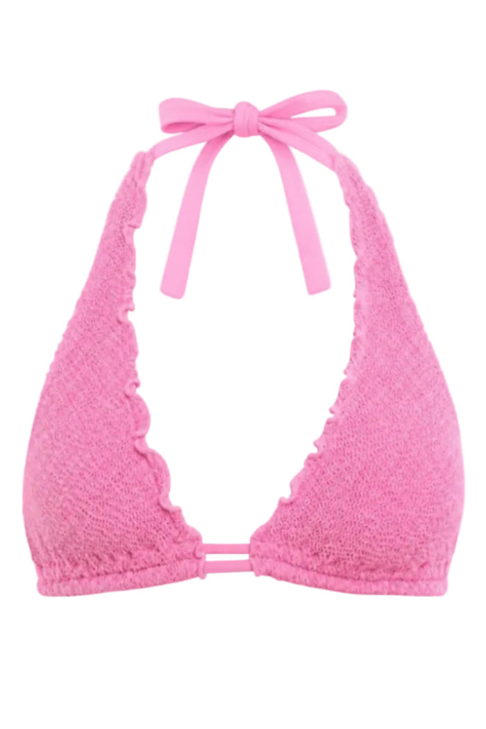 MANILA SCALLOPED HALTER EXTRA SUPPORT BIKINI TOP