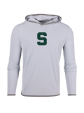 Arvon MSU Stadium Series Colorado Hoodie - Front View, Green Spartan S Logo | Greyson Clothiers