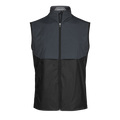 Anthracite Micro Wolf Pattern Hybrid Sport Vest - Front View | Greyson Clothiers
