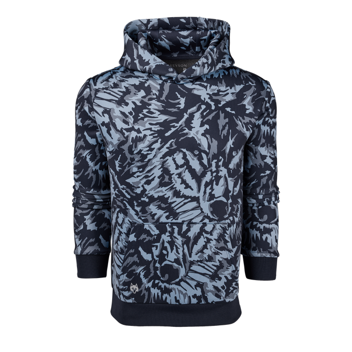 Bonneville Midas Wolf Chene Hoodie Camo Print - Front View | Greyson Clothiers