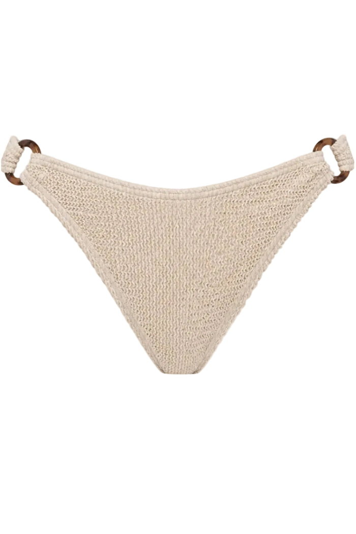 MILAN TORTOISE RING MID COVERAGE BIKINI BOTTOM