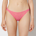 Mini Cheeky Panty in Ultra Lace in Pink Flambe