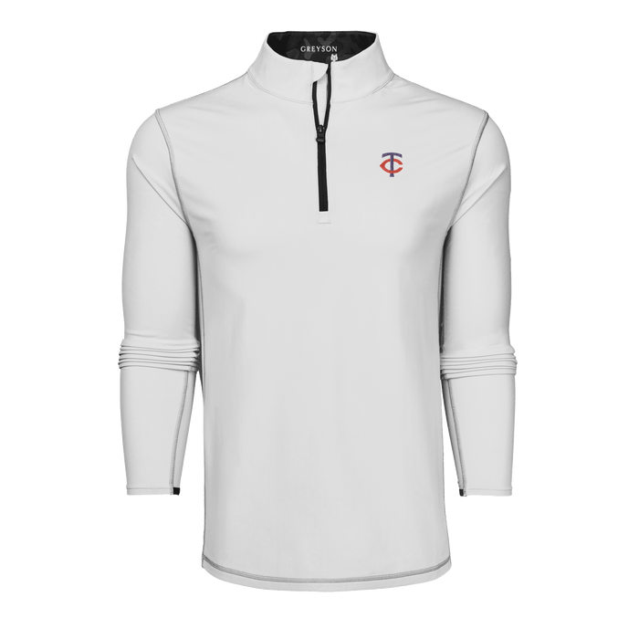Arctic Minnesota Twins Colorado Mock Neck Quarter-Zip Midlayer - Front View | Greyson Clothiers