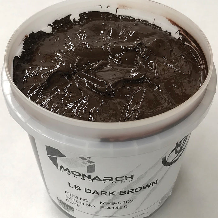Monarch Plastisol Screen Printing Inks Low Temp Poly/Poly Blend Dark Brown