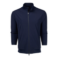 Maltese Blue Greyson Montauk Bomber Jacket - Front View, Men's Italian-Fabric Golf Jacket | Greyson Clothiers