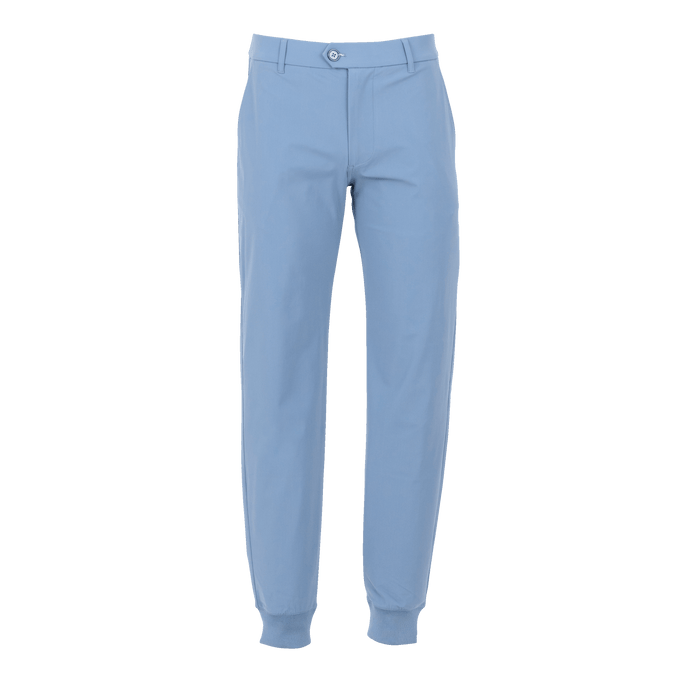 Iona Greyson Montauk Performance Jogger in Light Blue - Front View | Greyson Clothiers