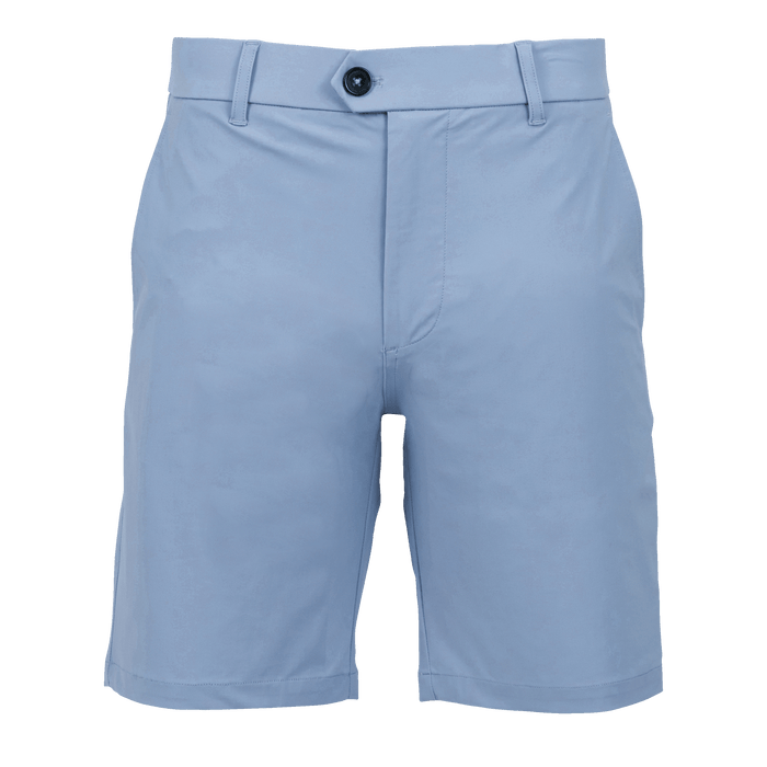 Slate Blue Greyson Montauk Performance Short 8" - Front View | Greyson Clothiers