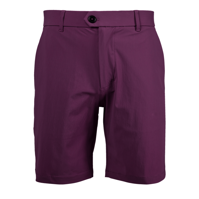 Nightshade Purple Greyson Montauk Performance Short 8" - Front View | Greyson Clothiers