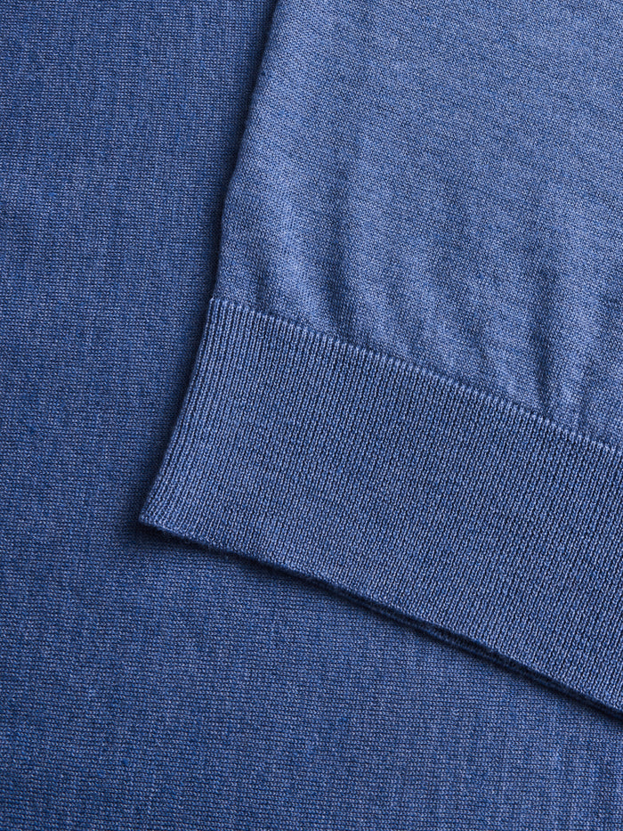 Falcon Lightweight Sweater Polo - Ribbed Sleeve Cuff Detail | Greyson Clothiers