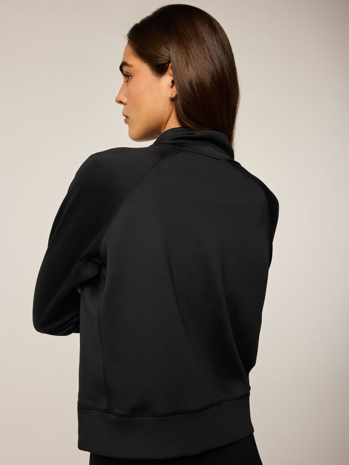 Shepherd Nash Half-Zip Sweatshirt - Back View On Model | Greyson Clothiers