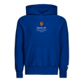 Royal Blue Cotton New York Mets Hoodie - Front View, Queens NY Graphic | Greyson Clothiers