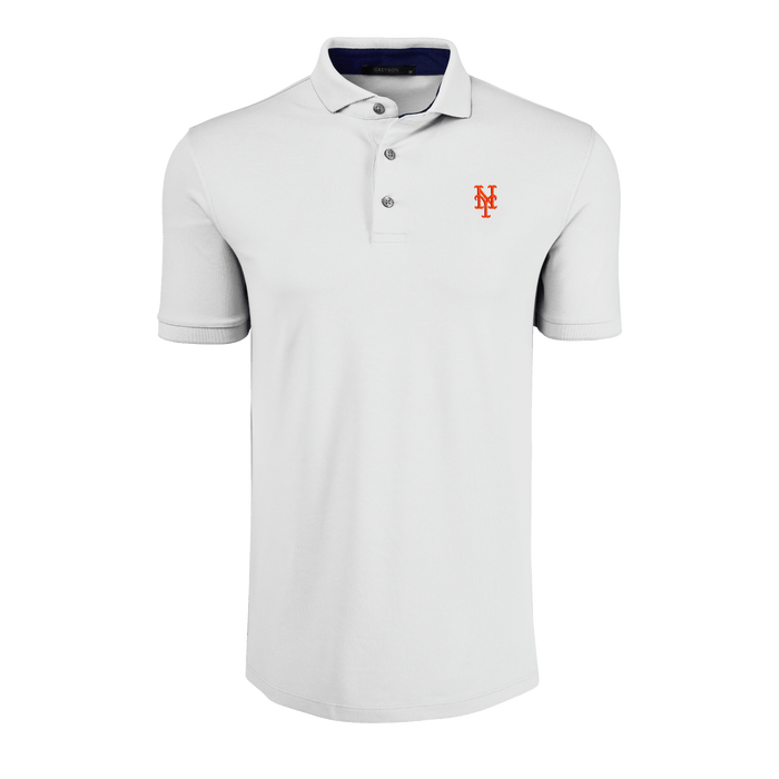Arctic New York Mets Crowley Performance Golf Polo - Front View | Greyson Clothiers