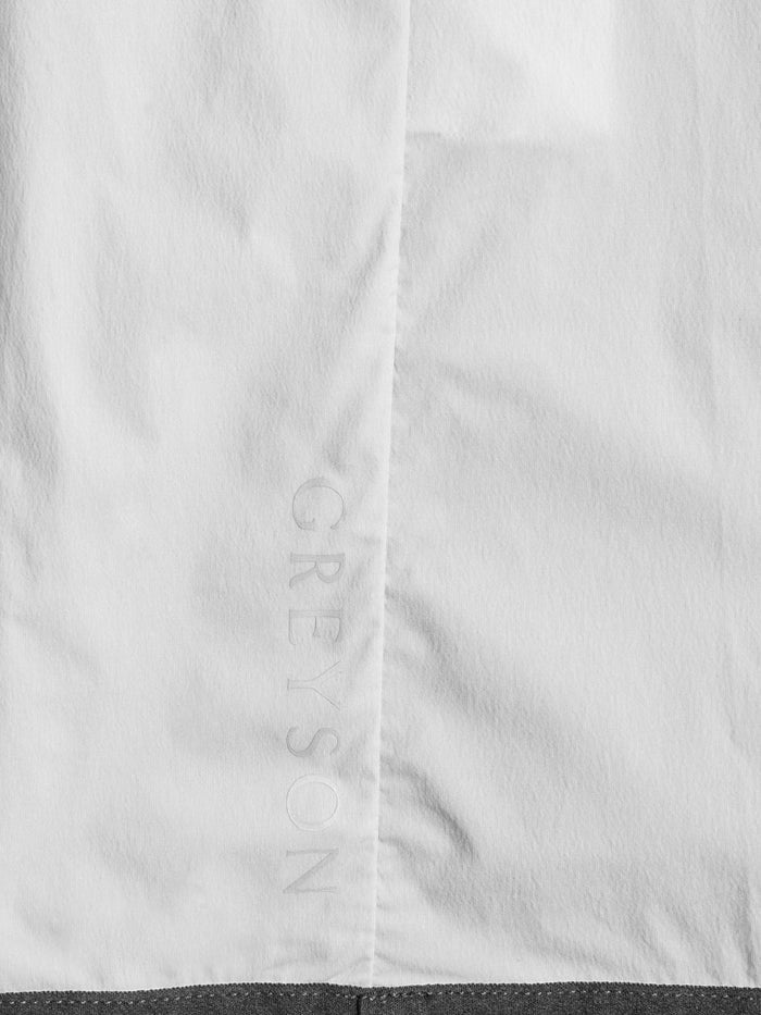 Newago Pac Lite Jacket - Tonal Greyson Logo Fabric Detail, Technical Nylon | Greyson Clothiers