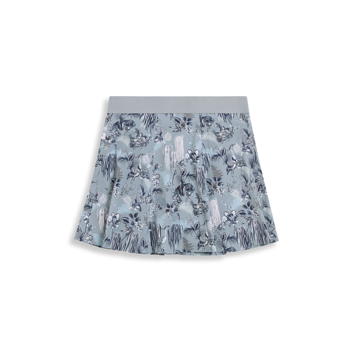 Bluestone Botanical Night Lurk Phoenix Flare Skirt - Flat Lay Front View, Flare Hem | Greyson Clothiers